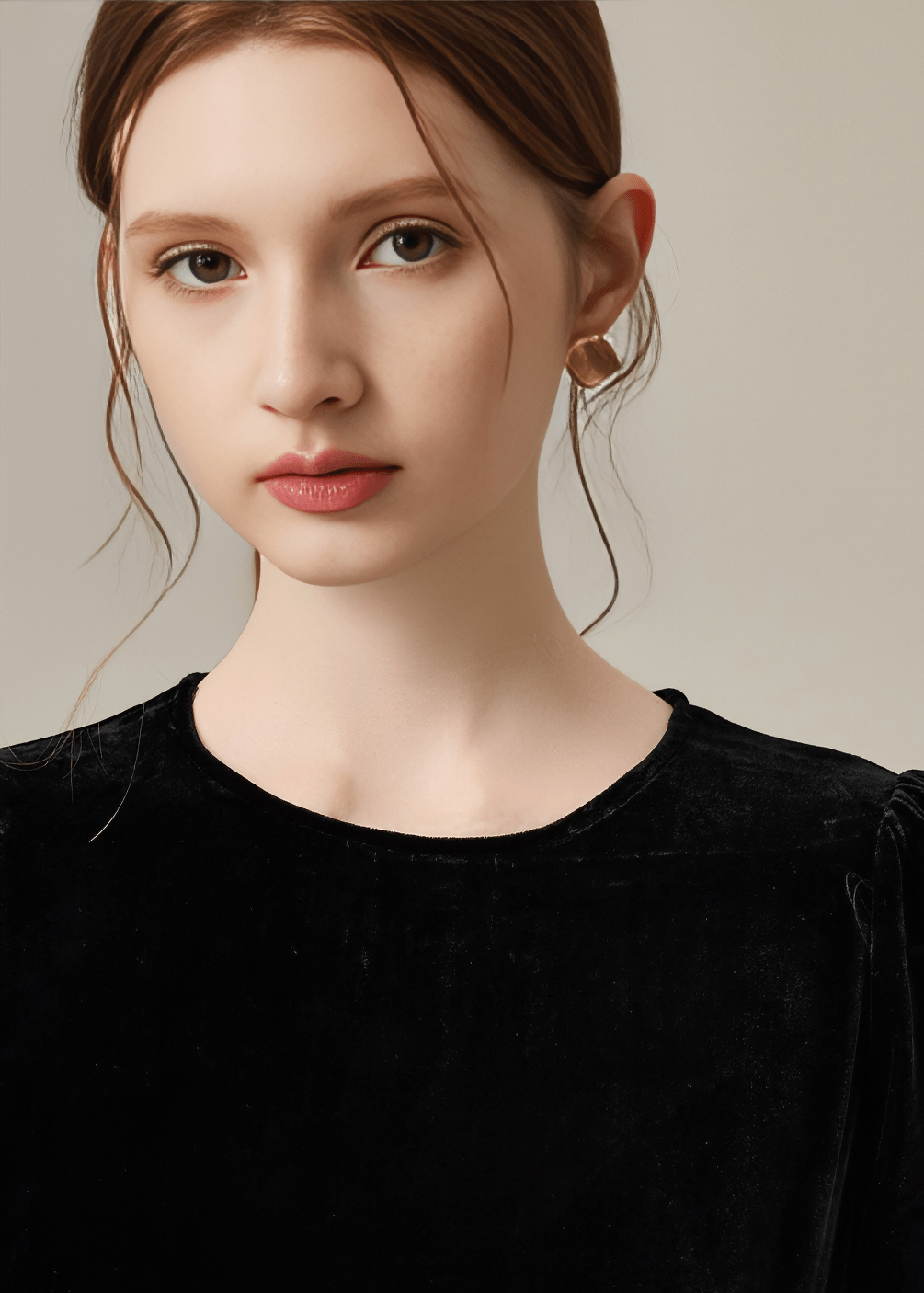 SCALLOPED LACE HEMLINE CONTRAST DRESS - Vera Lumina