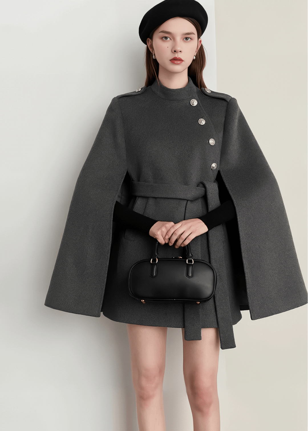 Trad Cape Flare Coat - Vera Lumina