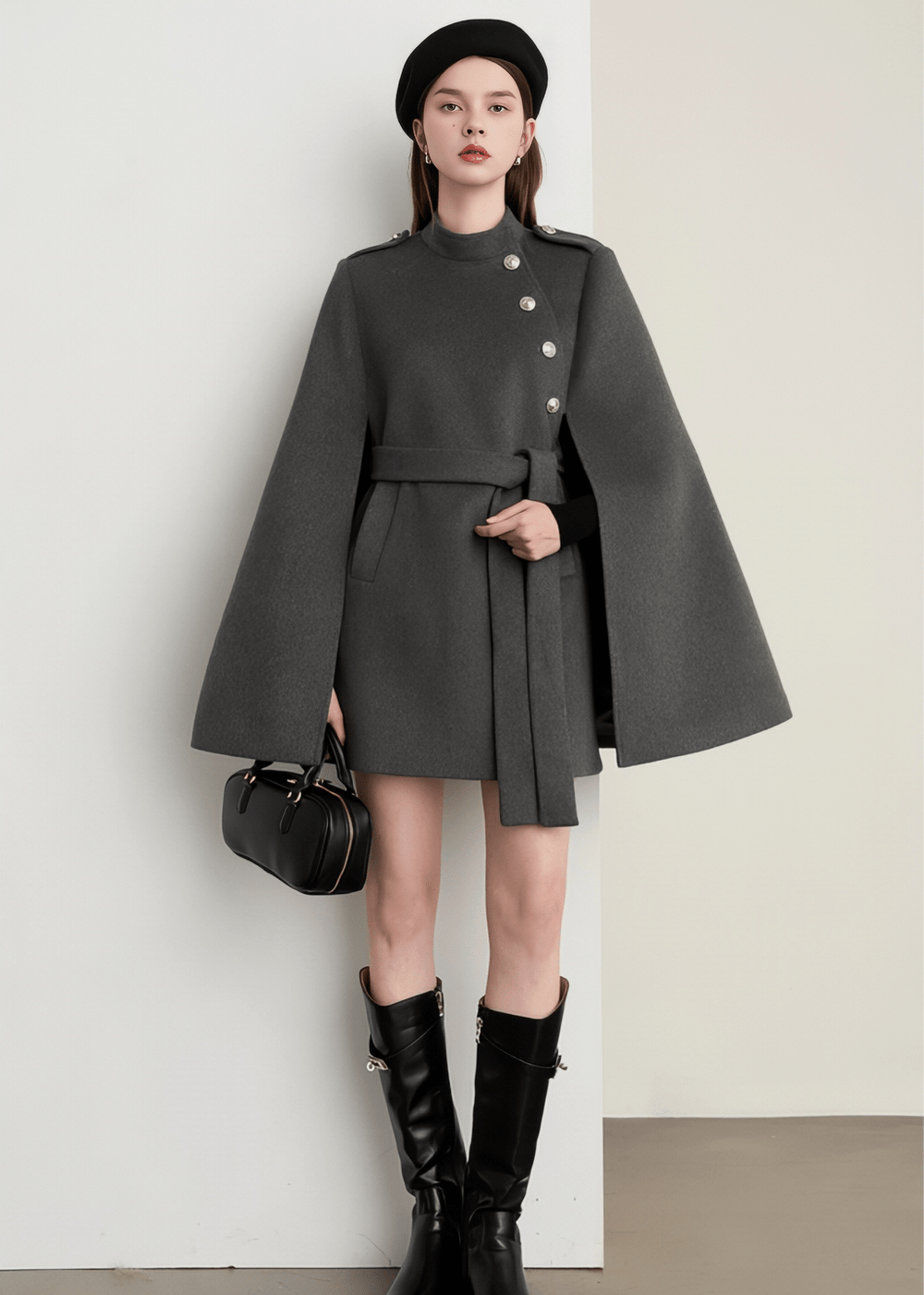Trad Cape Flare Coat - Vera Lumina