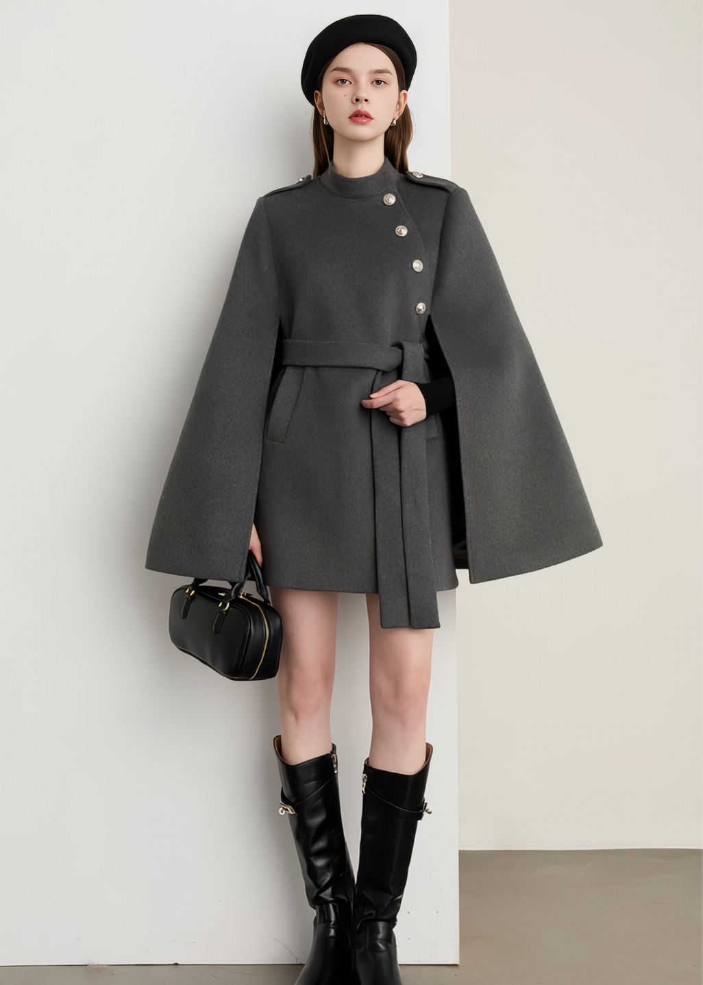 Trad Cape Flare Coat