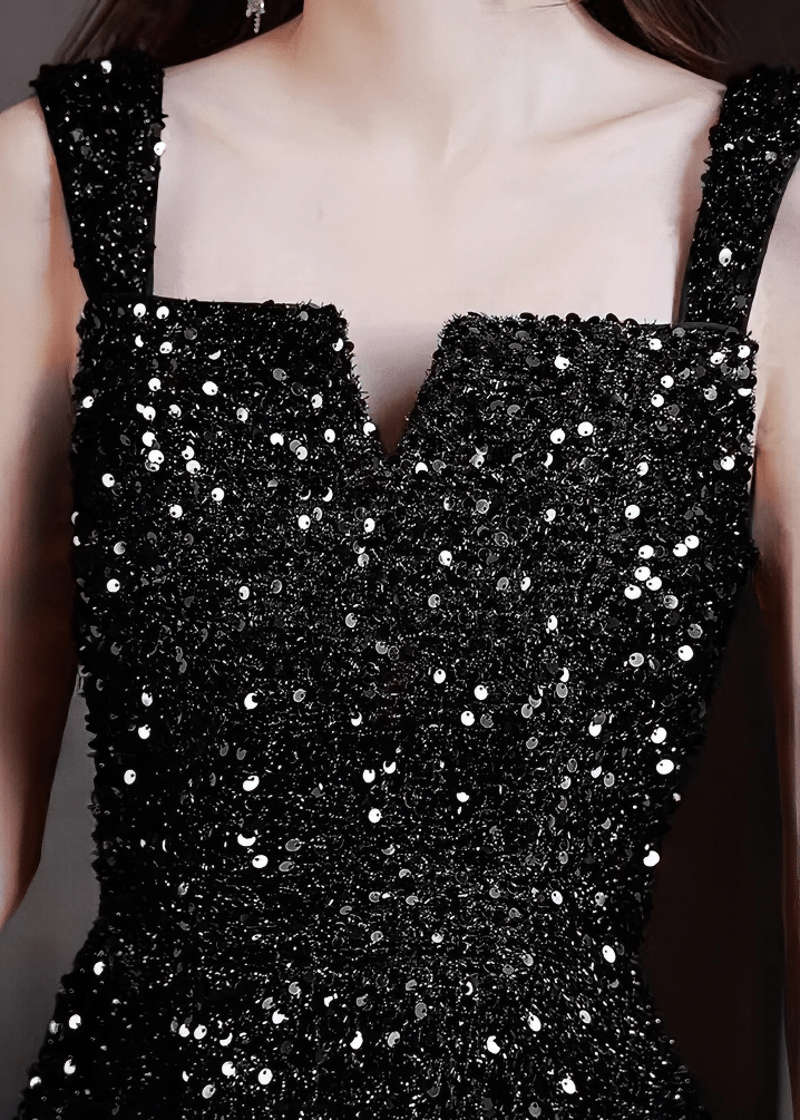 グリッタースパンコールフレアAラインドレス - Vera Lumina