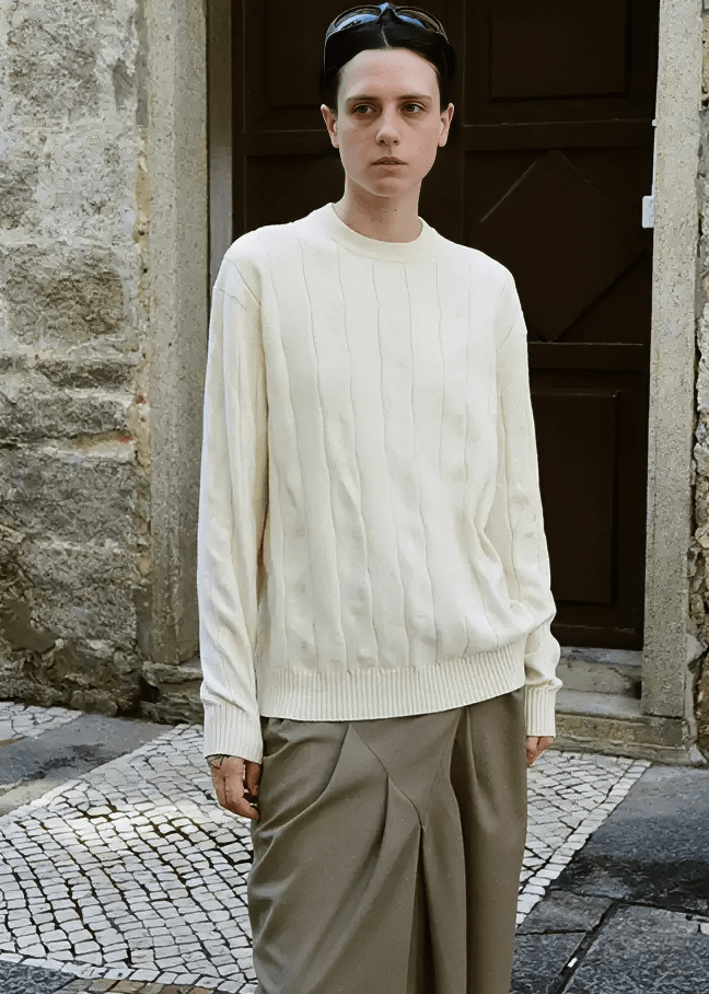 ARCHITECTURAL SEAM PULLOVER - Vera Lumina