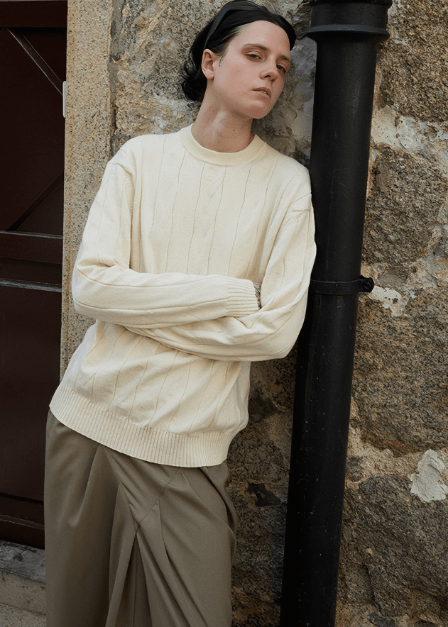 ARCHITECTURAL SEAM PULLOVER - Vera Lumina