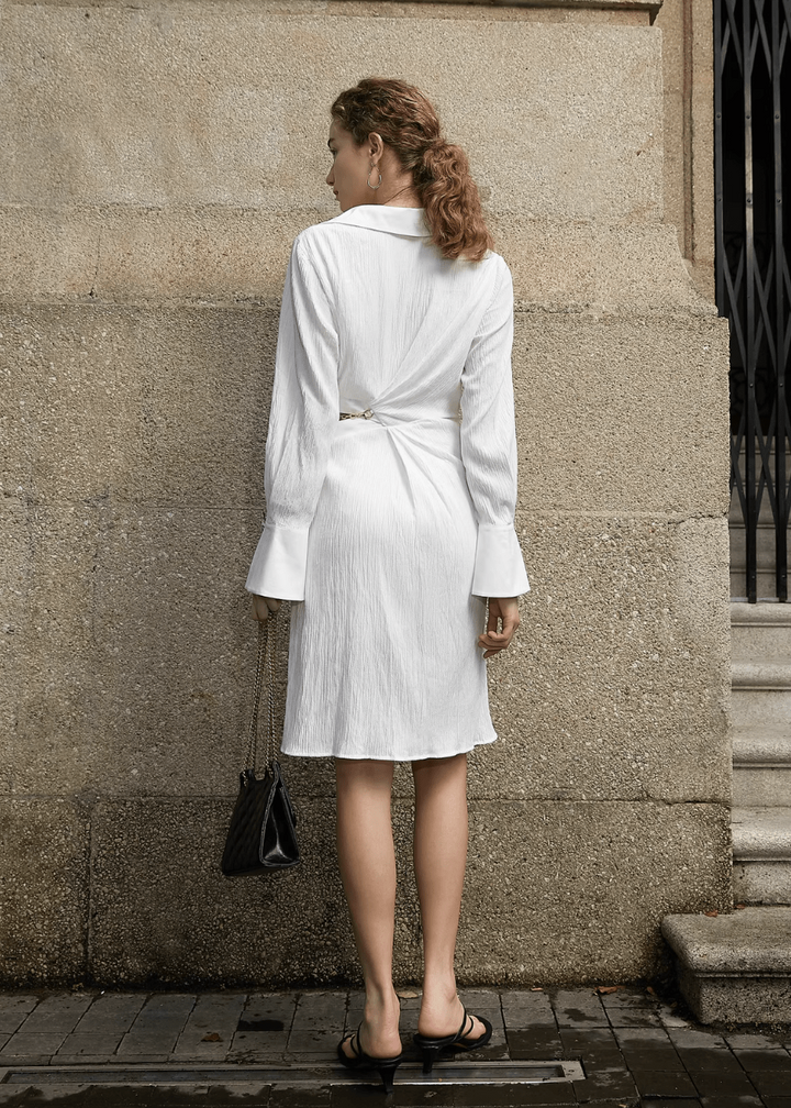 Asymmetrically waisted dress - Vera Lumina