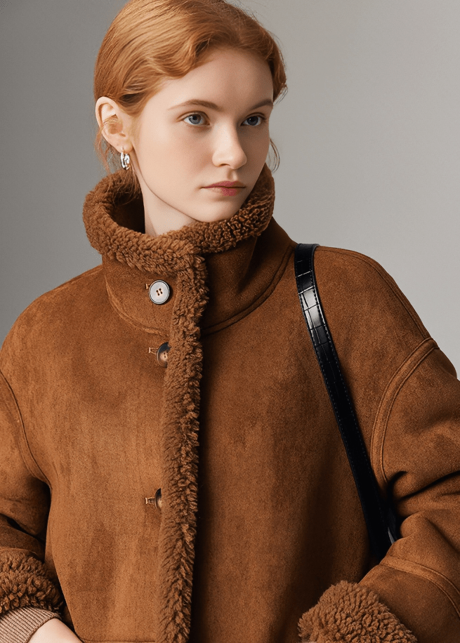AVIATION SHEARLING JACKET - Vera Lumina