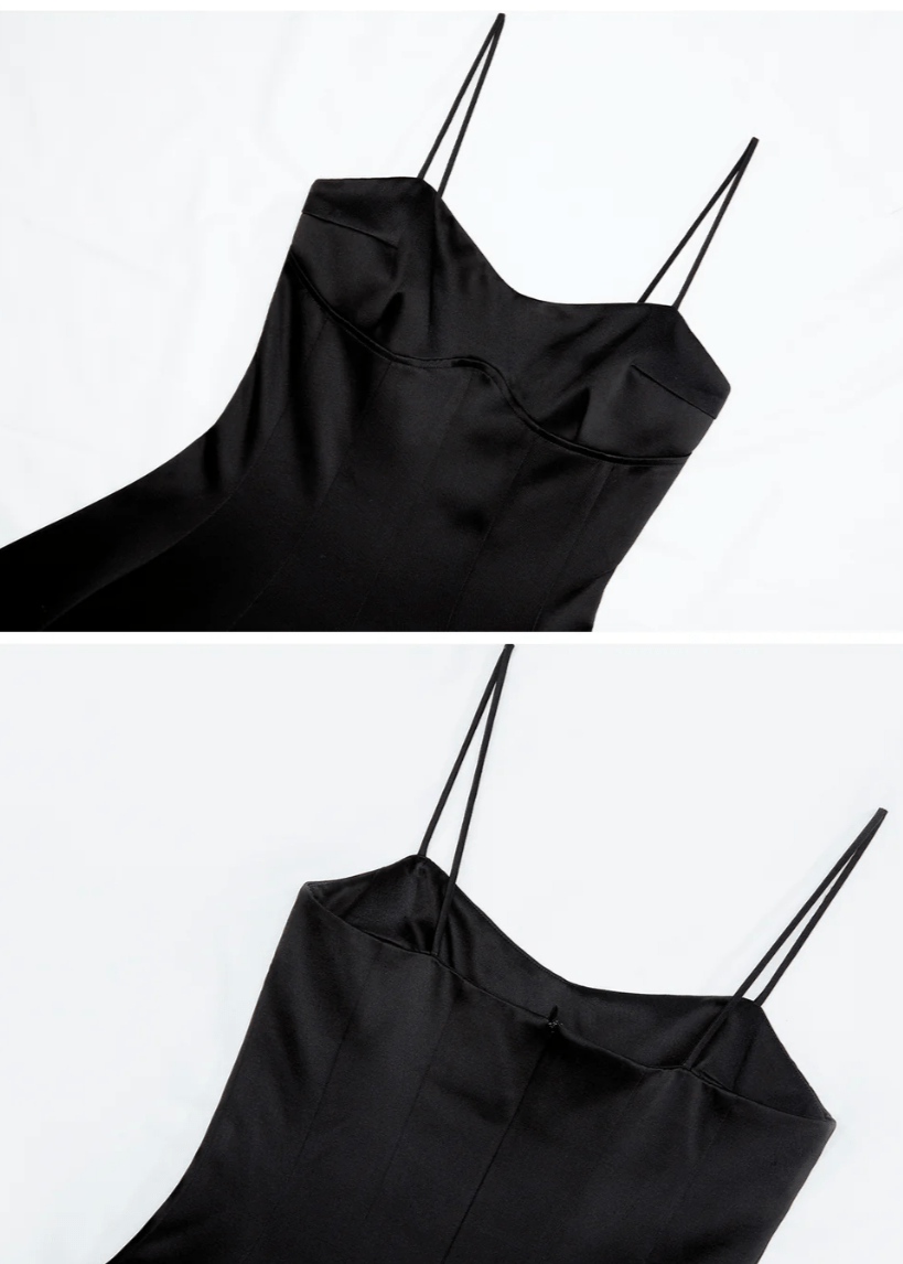 backless silhouette dress - Vera Lumina