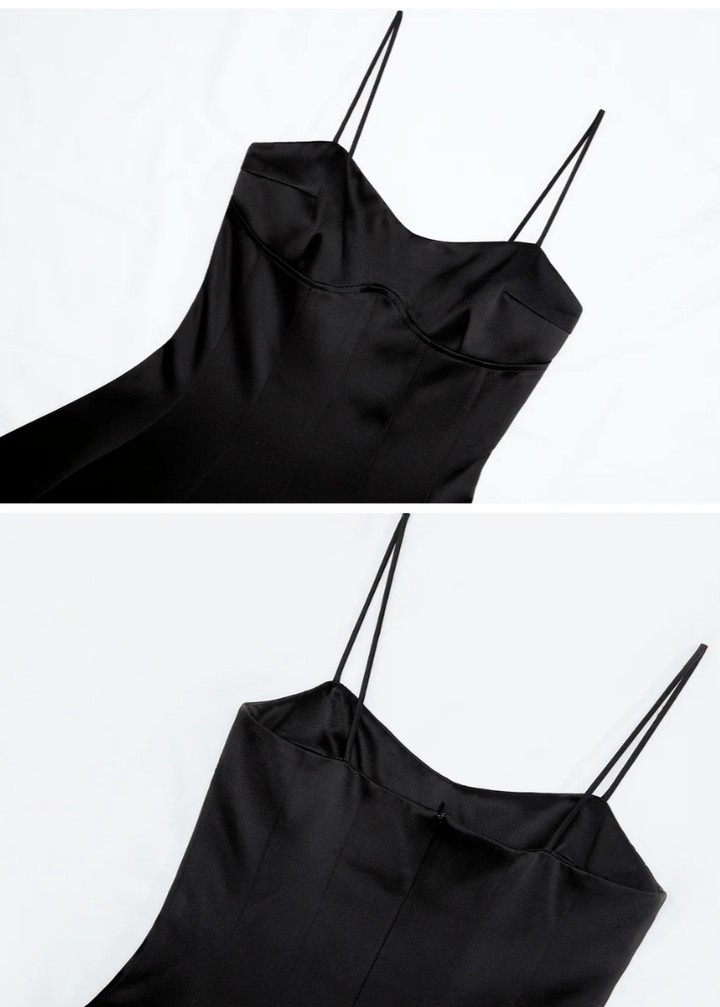 backless silhouette dress - Vera Lumina
