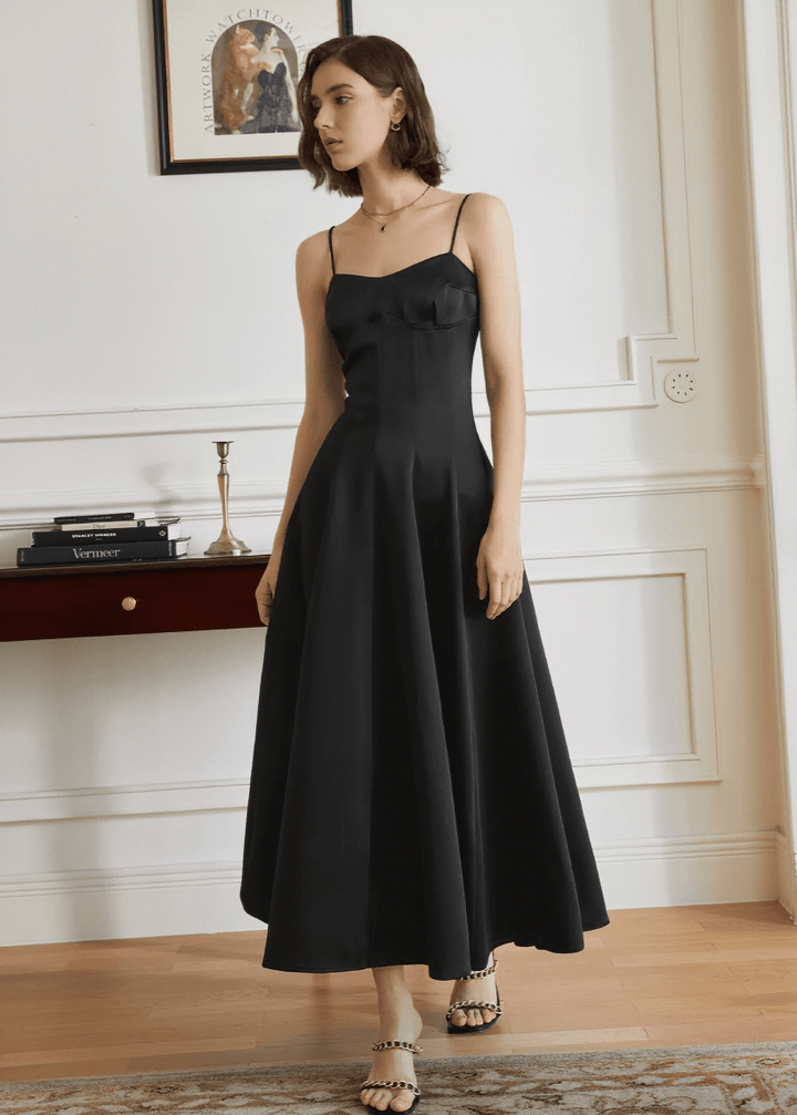 backless silhouette dress - Vera Lumina