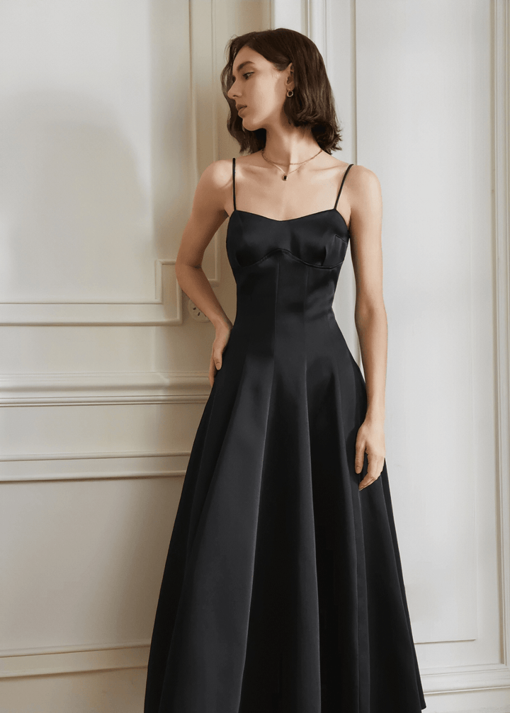 backless silhouette dress - Vera Lumina