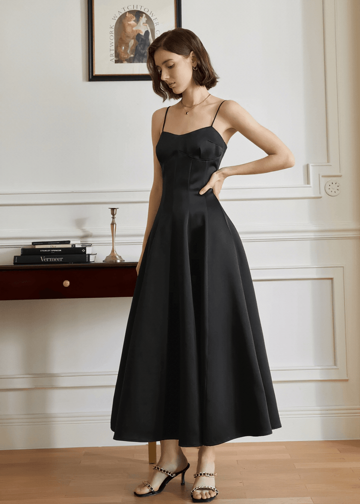 backless silhouette dress - Vera Lumina