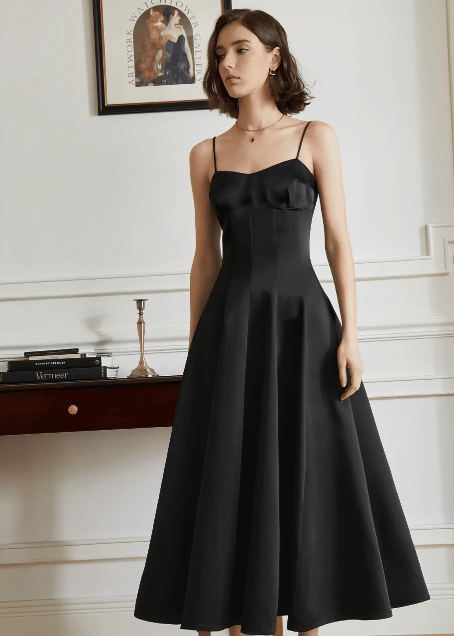 backless silhouette dress - Vera Lumina