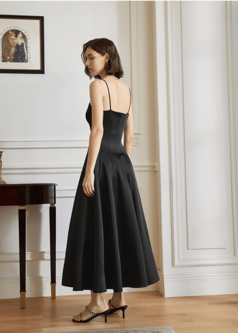backless silhouette dress - Vera Lumina