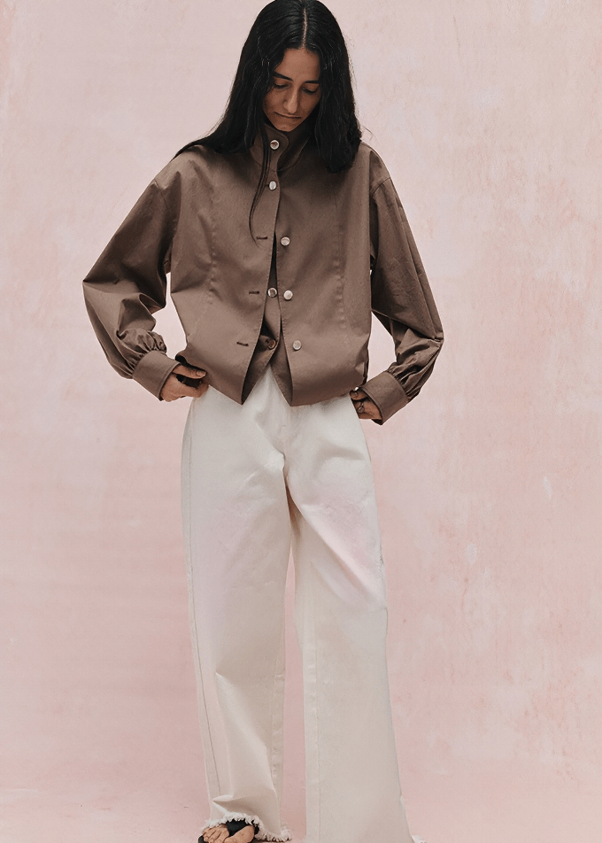 BALLOON SLEEVE COCOON JACKET - Vera Lumina