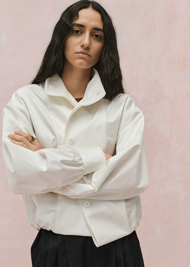 BALLOON SLEEVE COCOON JACKET - Vera Lumina