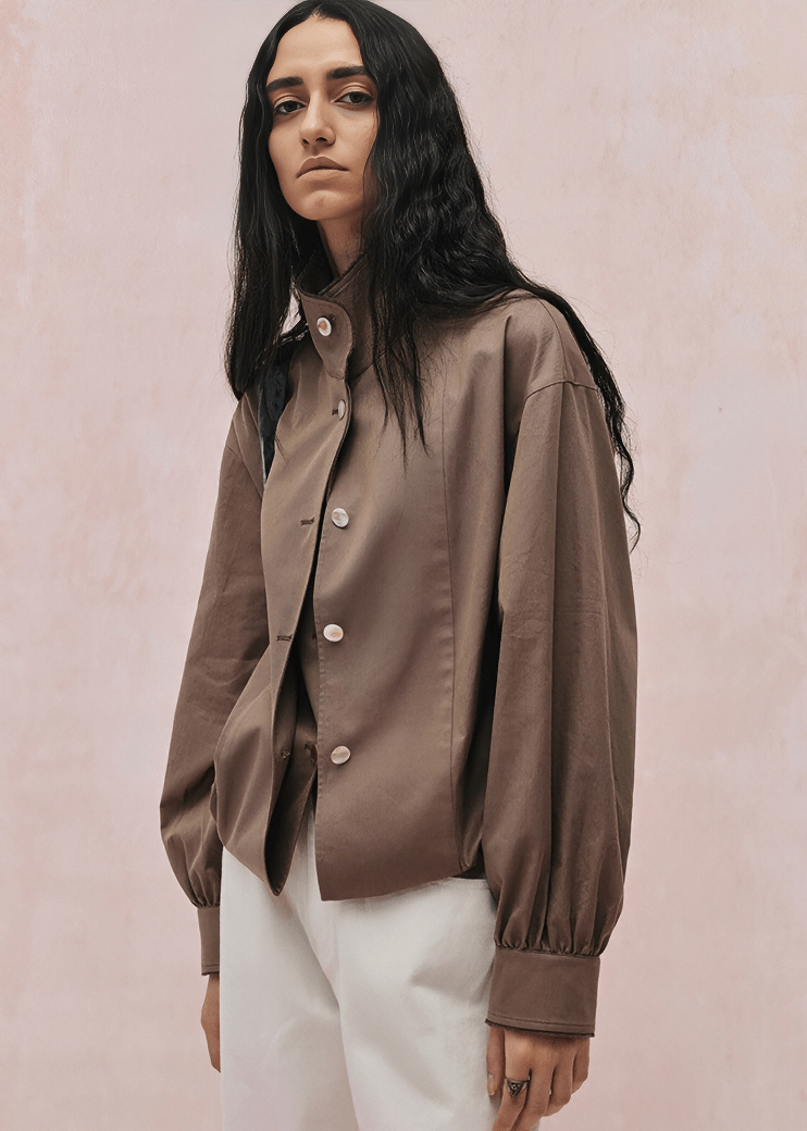 BALLOON SLEEVE COCOON JACKET - Vera Lumina