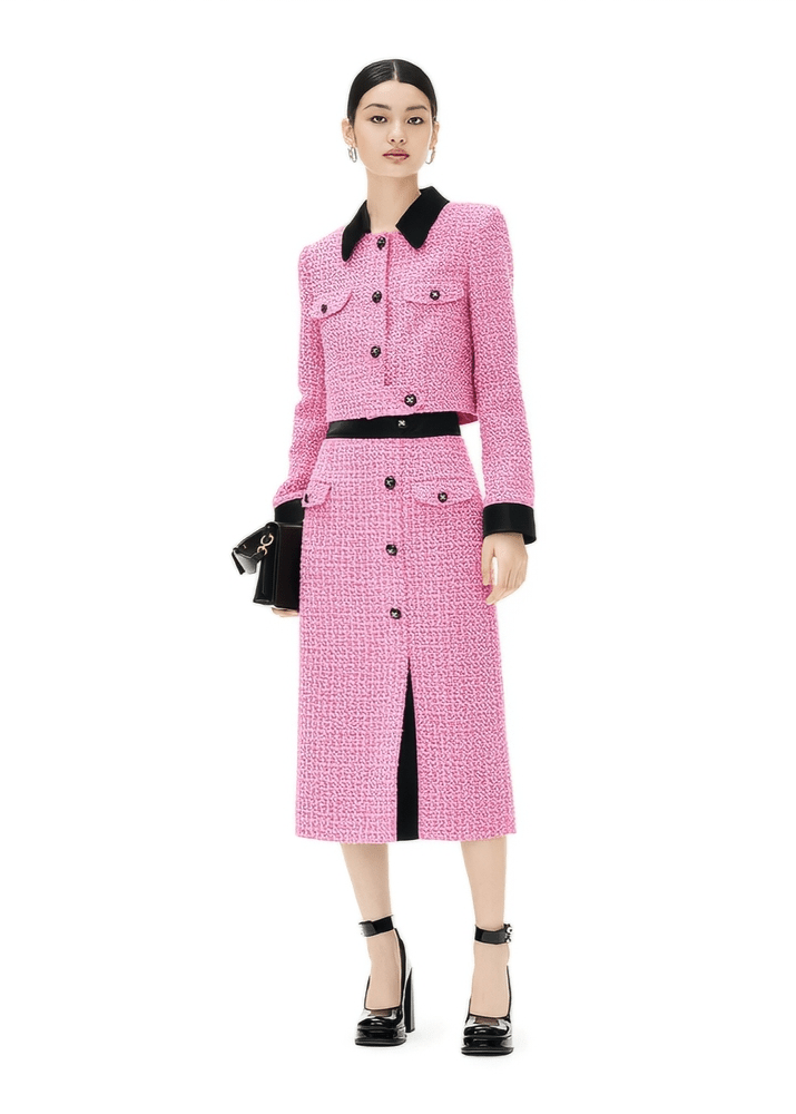 Barbie pink short jacket mini & skirt - Vera Lumina