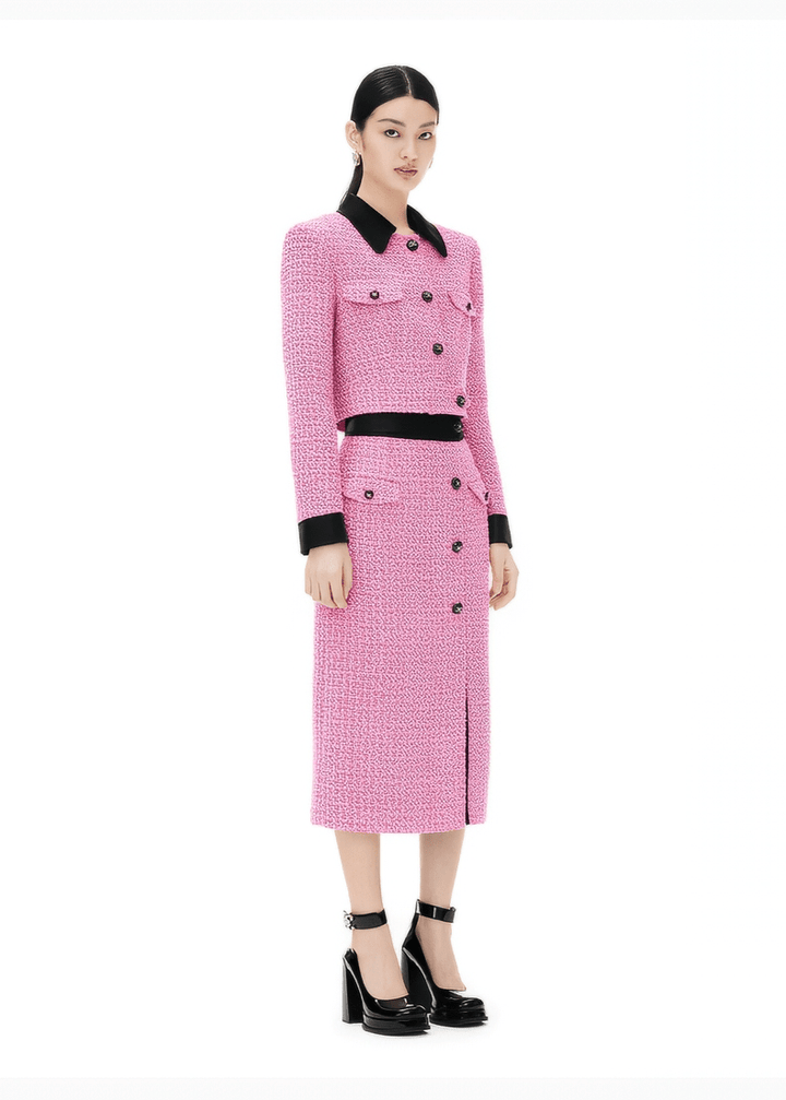 Barbie pink short jacket mini & skirt - Vera Lumina