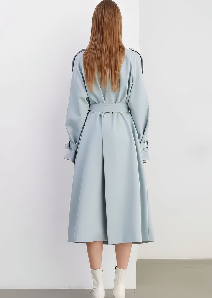 Basic Flare Trench Coat - Vera Lumina
