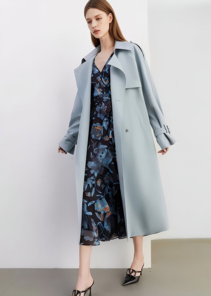 Basic Flare Trench Coat - Vera Lumina