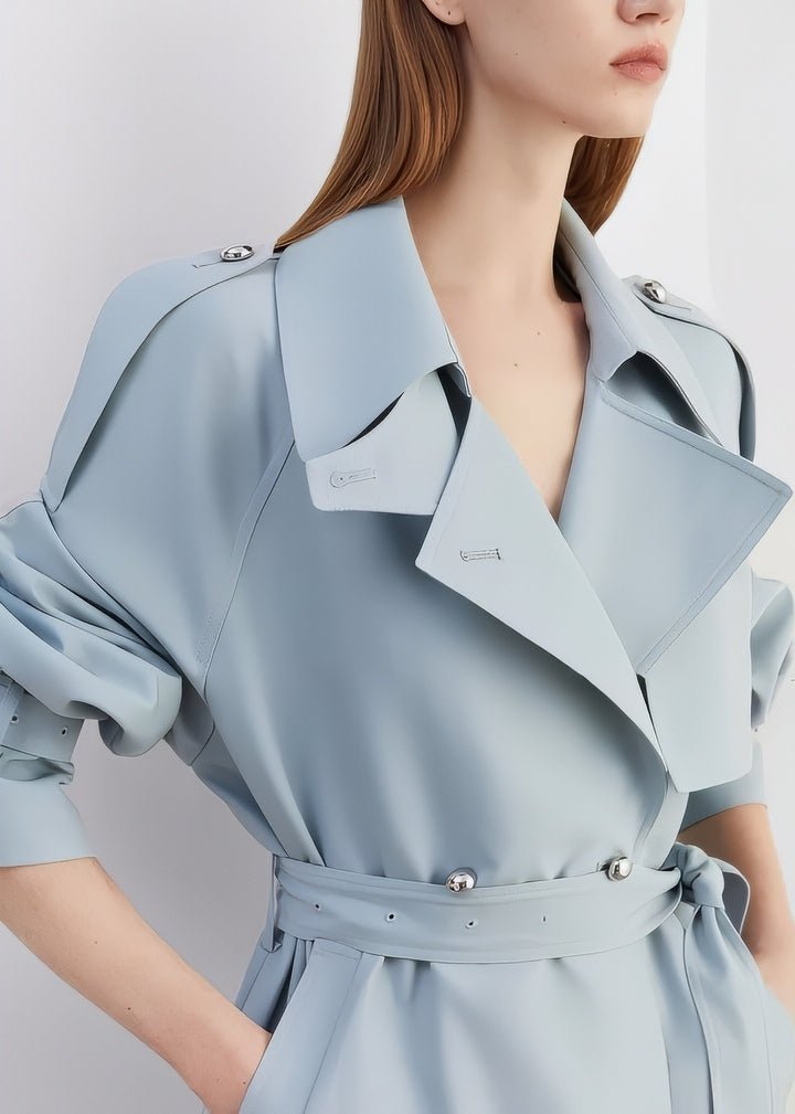 Basic Flare Trench Coat - Vera Lumina