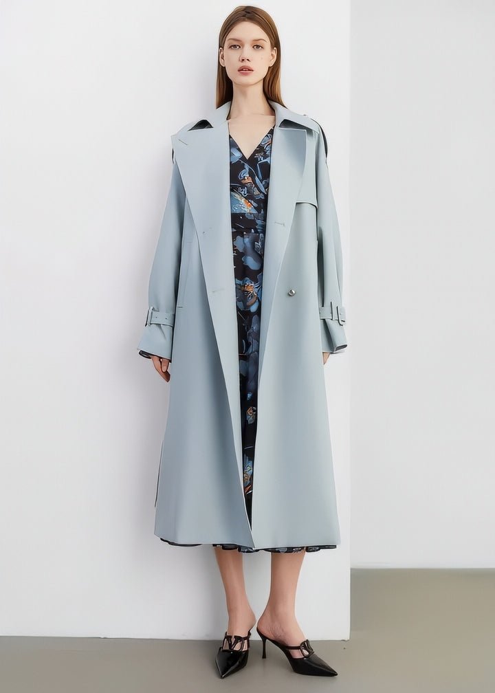 Basic Flare Trench Coat - Vera Lumina