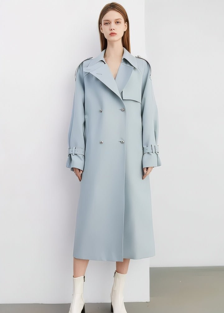 Basic Flare Trench Coat - Vera Lumina