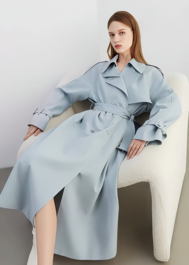 Basic Flare Trench Coat - Vera Lumina