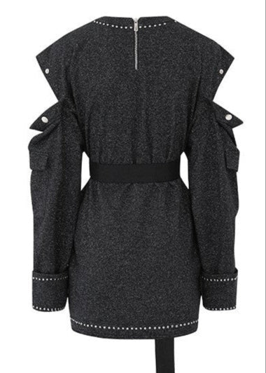 Big pocket loose crew neck DRESS - Vera Lumina