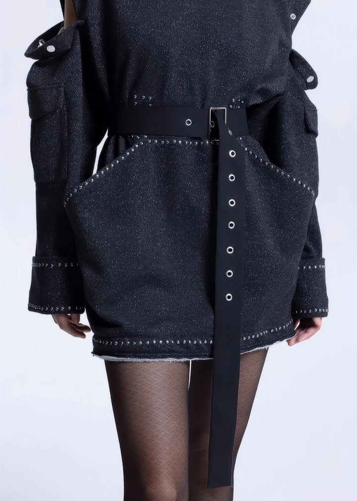 Big pocket loose crew neck DRESS - Vera Lumina