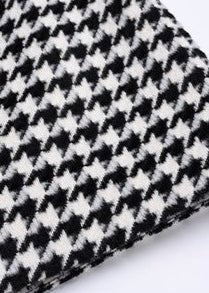 black houndstooth short skirt - Vera Lumina