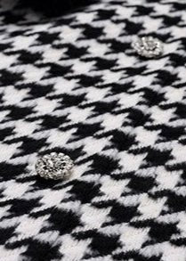 black houndstooth short skirt - Vera Lumina