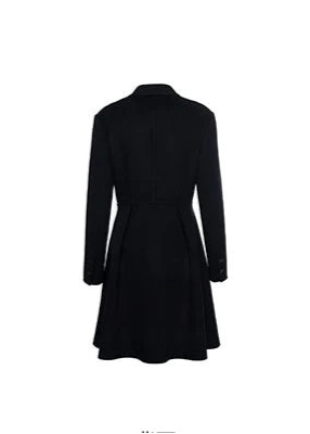 black mask cocktail coat dress - Vera Lumina