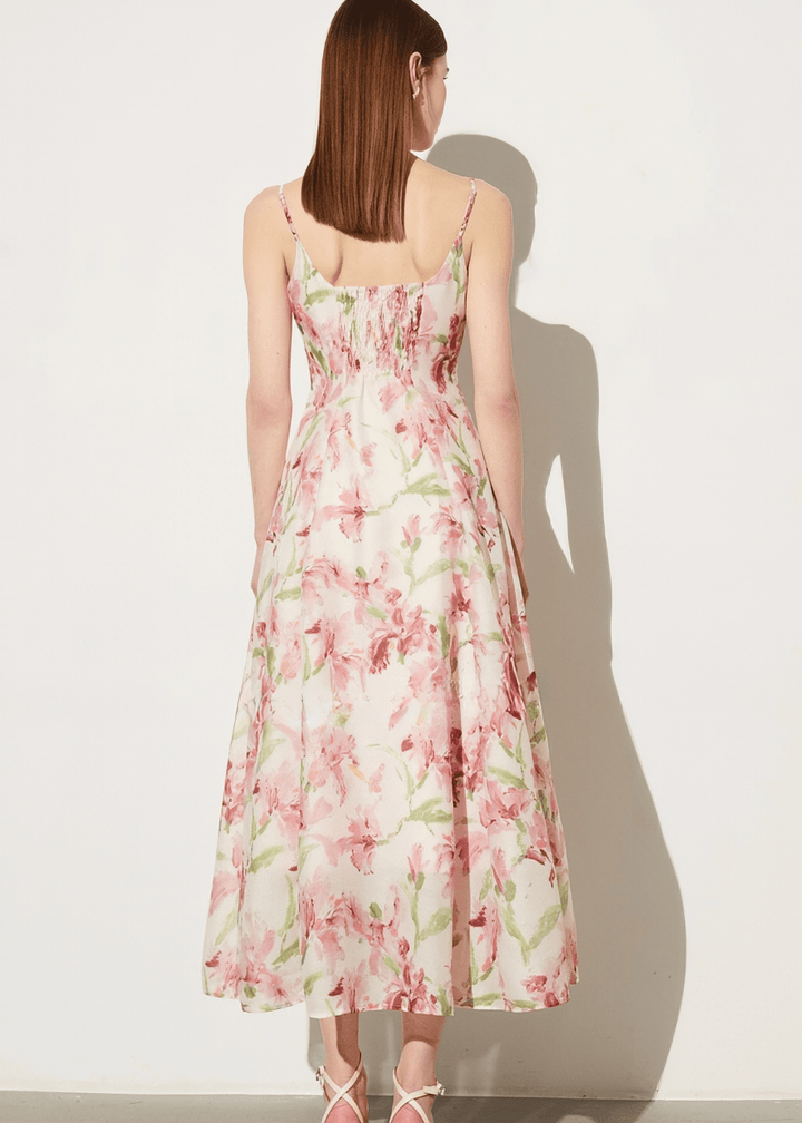 BLOOM CASCADE STRAPLESS MAXI DRESS - Vera Lumina