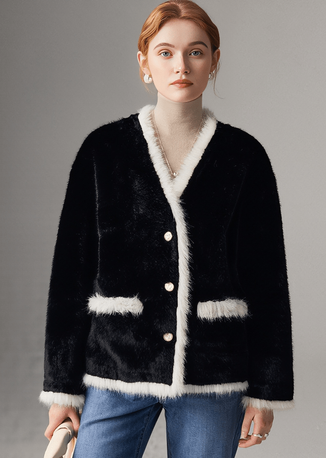 BLOSSOM SHEARLING JACKET - Vera Lumina
