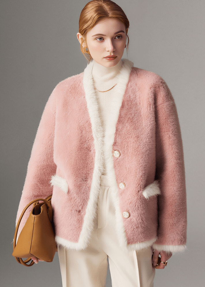 BLOSSOM SHEARLING JACKET - Vera Lumina