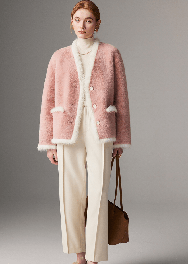 BLOSSOM SHEARLING JACKET - Vera Lumina