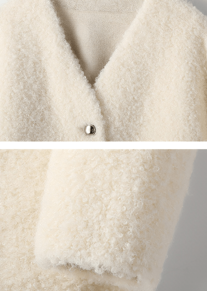BOUCLE KNIT COAT - Vera Lumina