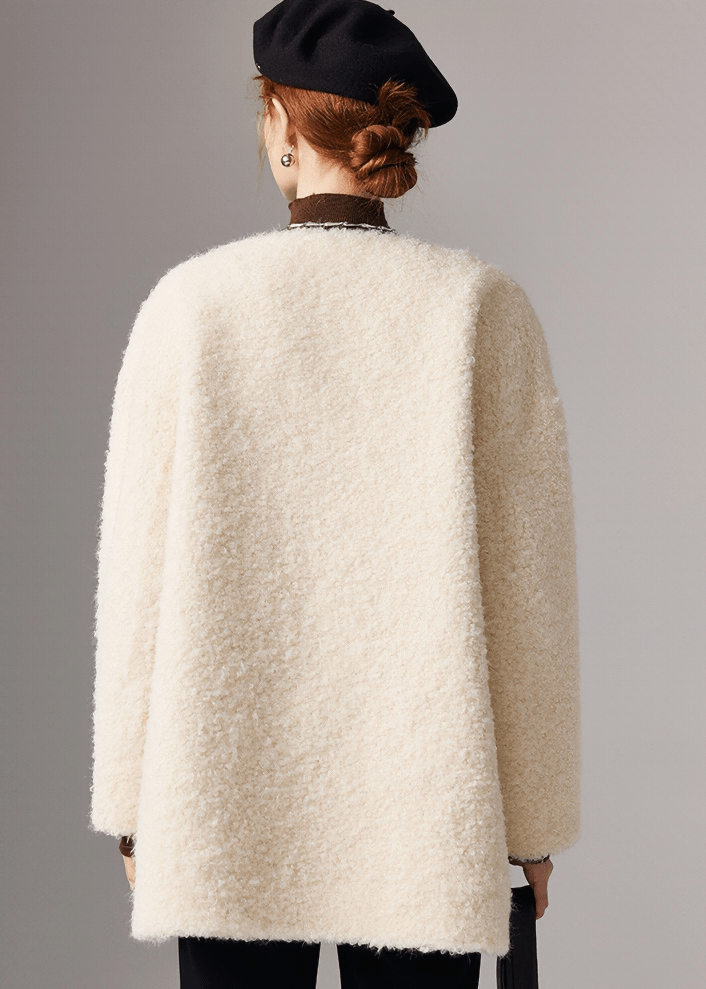 BOUCLE KNIT COAT - Vera Lumina
