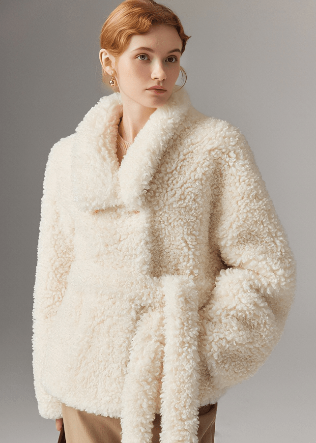 BOUCLE SHAWL JACKET - Vera Lumina