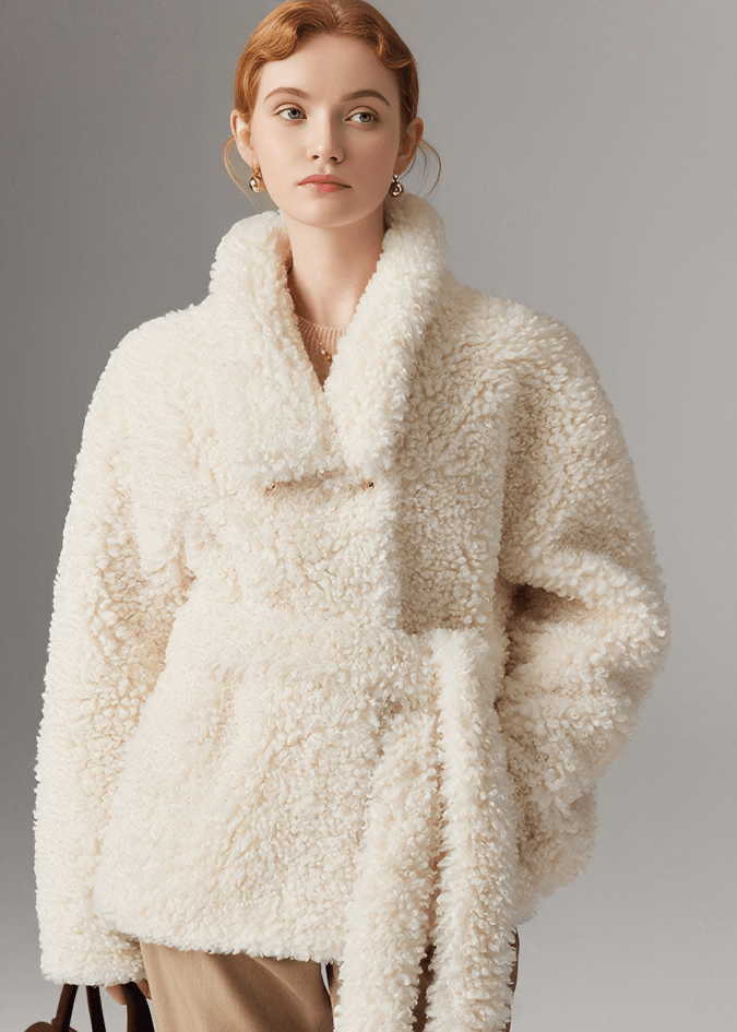 BOUCLE SHAWL JACKET - Vera Lumina