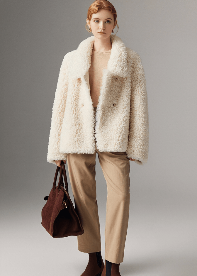 BOUCLE SHAWL JACKET - Vera Lumina