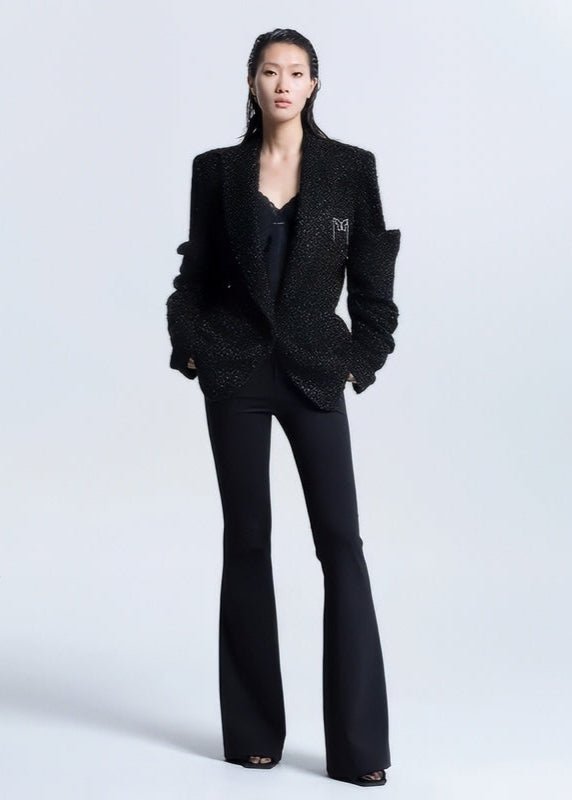 bright silk pleated blazer jacket - Vera Lumina