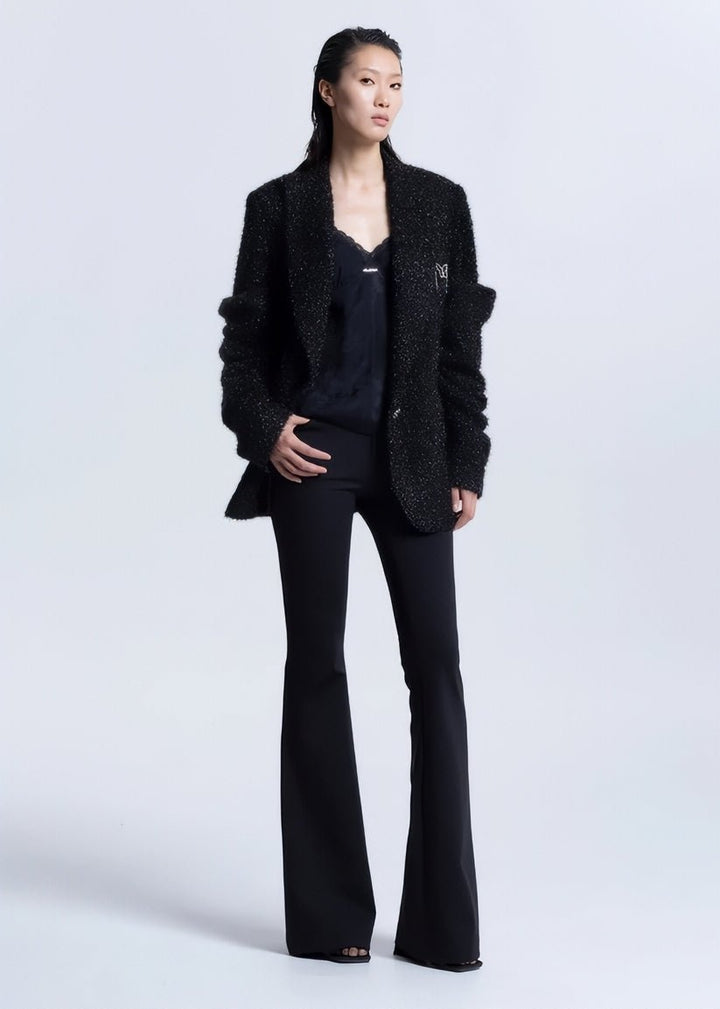 bright silk pleated blazer jacket - Vera Lumina