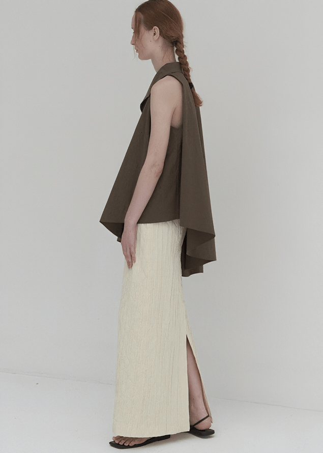 CABLE KNIT COLUMN MAXI SKIRT - Vera Lumina