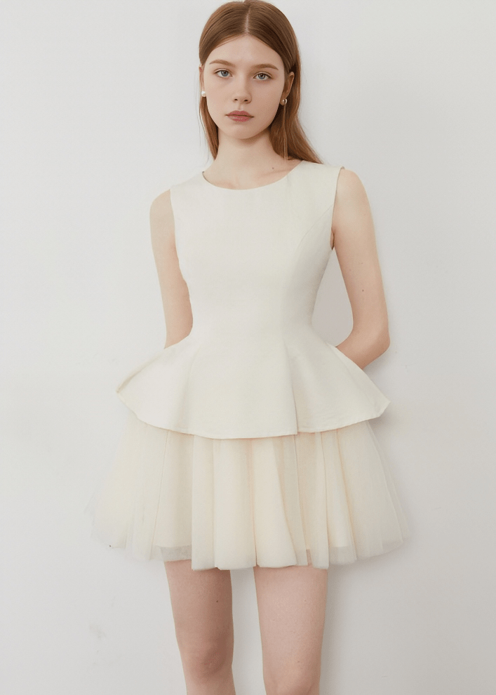 CELESTIAL LAYERS MINI DRESS - Vera Lumina