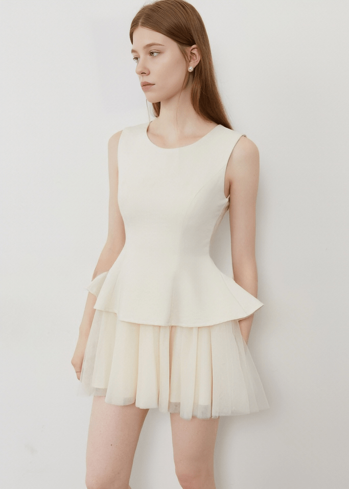 CELESTIAL LAYERS MINI DRESS - Vera Lumina