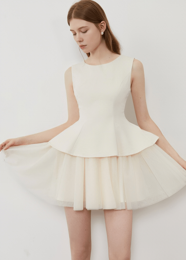 CELESTIAL LAYERS MINI DRESS - Vera Lumina