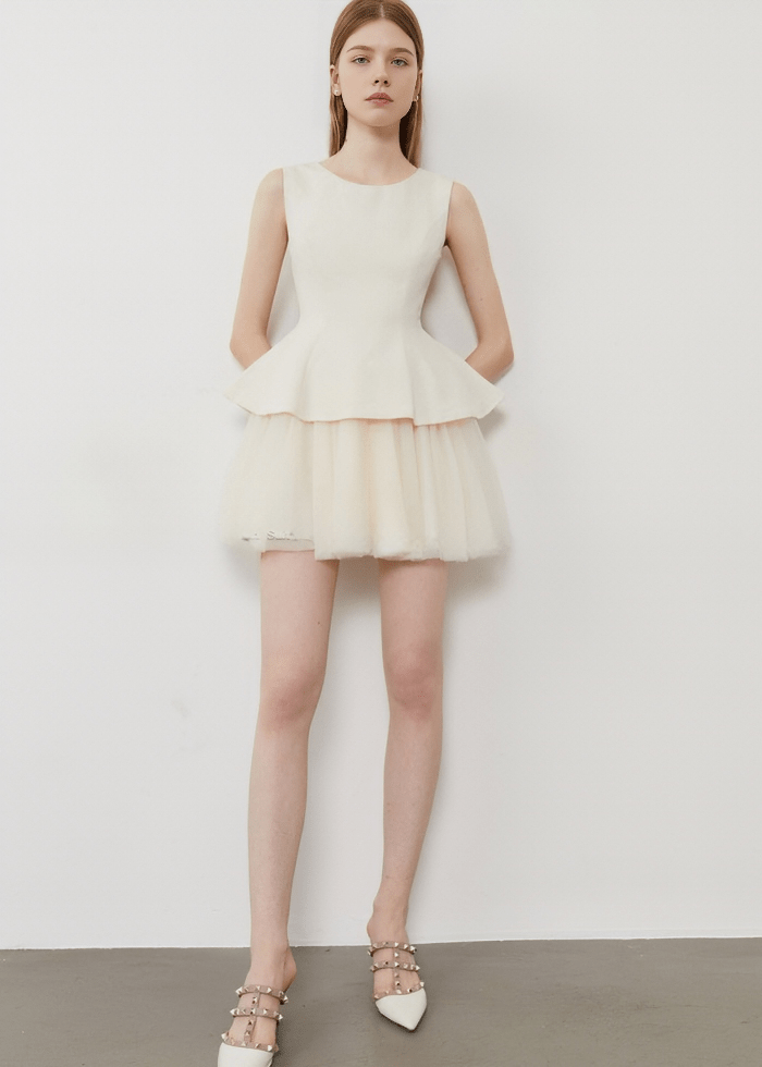 CELESTIAL LAYERS MINI DRESS - Vera Lumina