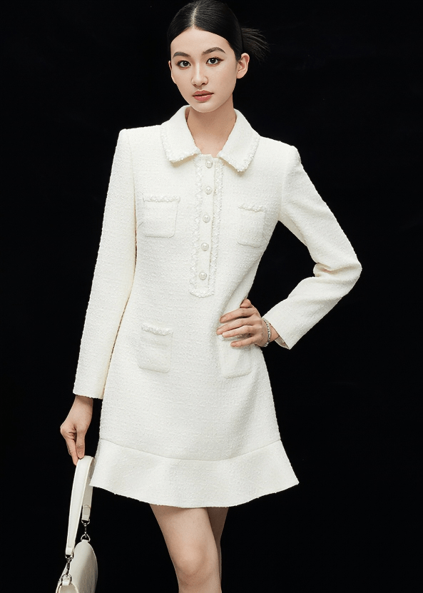 CELESTIAL TWEED DRESS - Vera Lumina