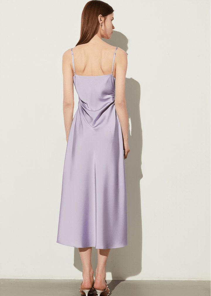 CHAIN COWL MIDI DRESS - Vera Lumina